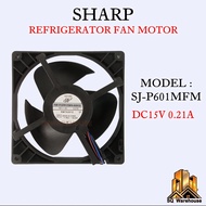 SHARP SJ-P601MFM DC15V 0.21A Refrigerator Freezer Fridge Fan Motor