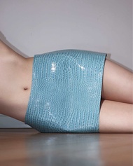 ELLA GUARDIN GLOSSED CROC EMBOSSED IN CLOUD