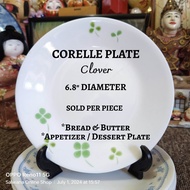 6.8inches CORELLE USA CLOVER MICROWAVABLE PLATE • 1PC