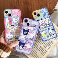 For iphone 12 Mini 15 14 Pro Max 11 13 Mini Soft Iphone12 Clear Kuromi Melody Cute SmartphoneCase Cover