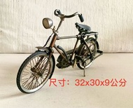 清倉大降價手工打造的復古男用自行車鐵藝雕刻古董風格手工鐵皮自行車模型