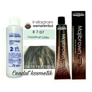 LOREAL MAJIBROWN B7.07 OLIVE BROWN /  HAIR COLOR / CAT RAMBUT