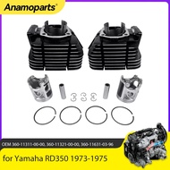 Motor Parts Top End Rebuild Kit Cylinder Pistons Rings Wrist Pins for Yamaha RD350 1973-1975 360-113