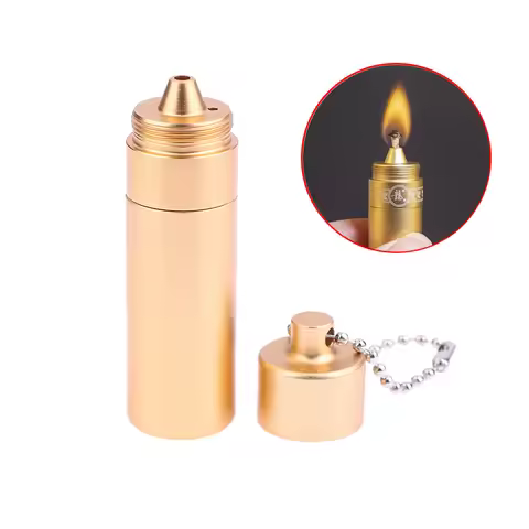 Aluminum Keychain Alcohol Burner, Detachable Portable Camping Stove Survival Gear Fire Starter EDC T