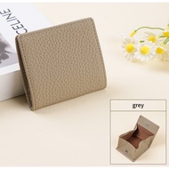 [Cowhide]Mini Coin Purse for Women Genuine Leather Compact Lychee Pattern Coin Purse
