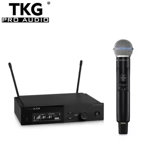 TKG 570-820mhz SLXD4 outdoor professional cordless wireless handhold headset lavalier microphone uhf