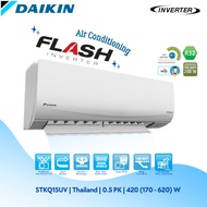 AC HEMAT LISTRIK FLASH INVERTER DAIKIN 0.5 PK (1/2 PK) PRODUK MALAYSIA STKQ15UV LOW WATT HEMAT BIAYA