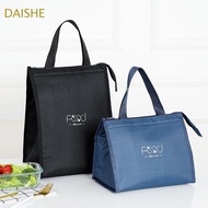 DAISHENB7NE Cooler Bags Portable Black Travel Navy blue Hand Zip Office Picnic Bag