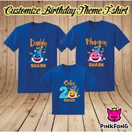 =Birthday Theme= Custom Made T-shirt: Baby Shark (1) Theme Party Family T-shirt