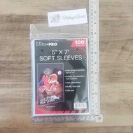 Ultra Pro 5x7" Soft Card Sleeves 5R contains 100 Plastic Postcard Photos