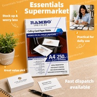 RAMBO Calling Card Paper Matte A4 250GSM Wedding Seating Label Paper 50 Sheets Manila