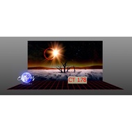 3d painting. stickers for aquariums, arowana fish tanks (back painting)