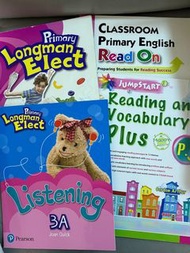 $10-$30/本 小三英文補充練習 英文書 Longman Elect textbook 3A Longman Elect Listening 3A Jumpstart Reading and Vo