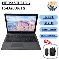 HP Pavilion 15-DA0006TX/I5-8250U/8GB RAM/256GB SSD/NVIDIA MX110/15.6 FHD DISPLAY 60Hz