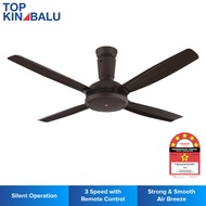 KDK 56" K14XZ-PBR 4-BLADE CEILING FAN (BROWN)