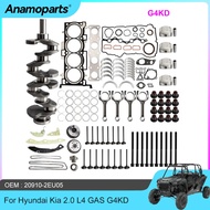 G4KD 2.0L Engine Rebuild Overhaul Kit Crankshaft Piston Gasket Bearing Fit 08-15 Hyundai ix35 Sonata
