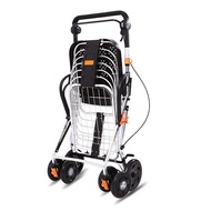 Shopping Cart Can Sit Four-Wheeled Help Folding Driving Trolley Help Elderly Wholesale Portable Elde