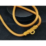 Khaki 4mm Nylon String One Hook Amulet men's necklace!