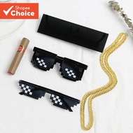 Polygonal Thug Life Sunglasses – 8-Bit Pixel Retro UV400 Shades