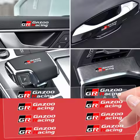 Car Interior Random Stickers Car Steering Wheel Decals Car Styling For Toyota GR Sport Gazoo Racing 