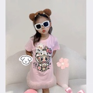 Labubu  girl dress cute dress children dress girl Labubu dress girl birthday dress girl party dress