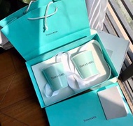 Tiffany&CO蒂芙尼 骨瓷 咖啡杯 杯子紙杯造型 情侶水杯 結婚對杯 訂婚禮物盒 喬遷禮物Coffee cup shape Couple water cup marriage betrothal