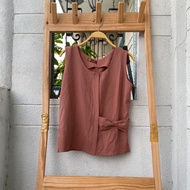 2hand brown shirt, 55cm long, code 272