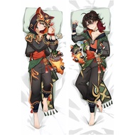 Genshin Impact Gaming Cosplay2way Hing Body Pillow Case Japanese Otaku Pillow Cushion Cover Xmas Gif