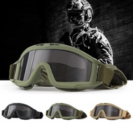 Jake Jim Store Outdoor Tactical Glasses, Desert Locust Military Fan Goggles, Dust-Proof Shooting, Mo