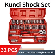 Shock wrench set 1/2, 32pcs socket wrench complete shock wrench tool kit Set 32pcs shock wrench comp