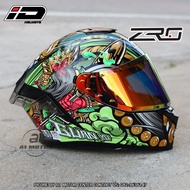 หมวกกันน็อคเต็มใบ ID รุ่น ZRO แว่น 2 ชั้น แถมฟรีถุงผ้าและชิวหน้า 1 แผ่น มาตรฐาน มอก.และ ECE 22-06 ไซ