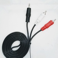 Kabel Audio HP ke ampli, ke Speaker aktif, ke Line In, kabel 1 ke 2