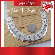 READY STOCK | Original 925 Silver Bracelet 650 TP Bangle For Men | Gelang Tangan Lelaki 650 TP Perak 925