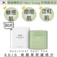 弱酸性魚腥草舒緩爽膚棉片 (最新版80片)<2026.09短期清貨>  Abib Heartleaf Spot Pad