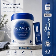 VETWISH Dog Cat Goat Milk Powder Lactose Free Easy Digest High Calcium Puppy Kitten Milk