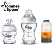 Tommee Tippee Closer To Nature Pure Glass Baby's First Feeding Kit 250ml/8oz & 5oz/150ml Milk Storag