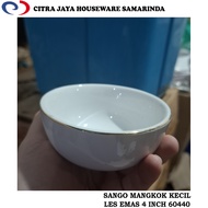 SANGO 60440 4 Inch Gold Les Ceramic Small Bowl (Per 1 Pcs)