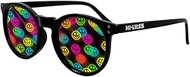 Smiley Special Effect Light Changing/Light Diffraction Glasses - Smiley Face Effect Lenses - Designe
