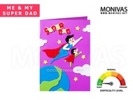 Me & My Super Dad DIY Greeting Card Crafting Fathers Day Gift