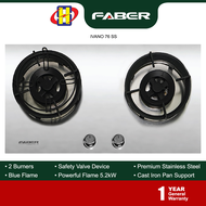 Faber Build-In Hob (72cm) 2-Burner Stainless Steel Gas Cooker Hob IVANO 2B/76SS / IVANO 76SS