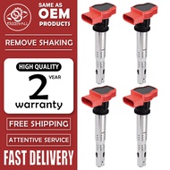 1/4pcs 06E905115G ABCDE 06E905115E Ignition Coil For VW Jetta Golf Passat Tiguan CC For Audi A3/4/5/