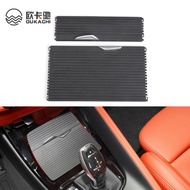 Car Center Console Drink Water Cup Holder Cover Trim Zipper Rolling Curtain Auto Accessories For BMW X1 F48 2016-2021 X2 F39 2017-2021 F49 OEM 51169299529