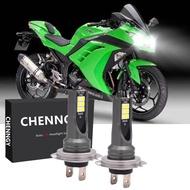 2x H7 LED Xenon White 6000K Bulbs Headlight For Kawasaki Ninja 300 650 ZX6R