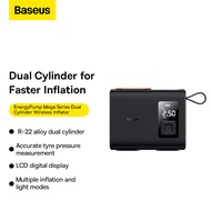 Baseus EnergyPump Mega Series Dual Cylinder Wireless Inflator Car air pump wireless car tire air pump air pump car portable double-cylinder inflatable treasure