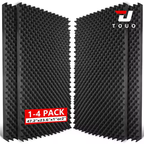 TOUO Egg Cotton Wall Soundproofing Panels 1-4Pack Acoustic Foam 47.2"x23.6" Noise Control Perfect fo