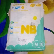 Pampers baby Makuku SAP diapers Size NB Newborn 32 pcs AdhesivePopok