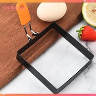 [shibelss.my] 3.9 in 1/2 Pcs Egg Ring Non-stick Egg Cooker Ring Stainless Steel Heat Resistant Panca