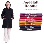 🔥Aqeelah Hoodie Sweater Muslimah  Labuh  Cotton | Long Sleeve | Plussize | HAZEL