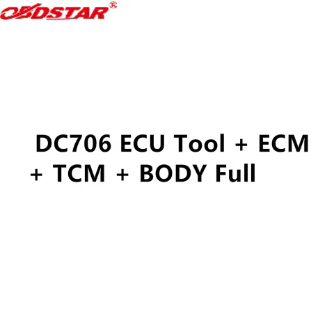OBDSTAR DC706 ECU Tool + ECM + TCM + BODY Full Version Clone by OBD or BENCH