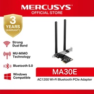 Mercusys Official | MA30E | AC1200 | Wi-Fi | Bluetooth | PCIe | Receiver | Adapter